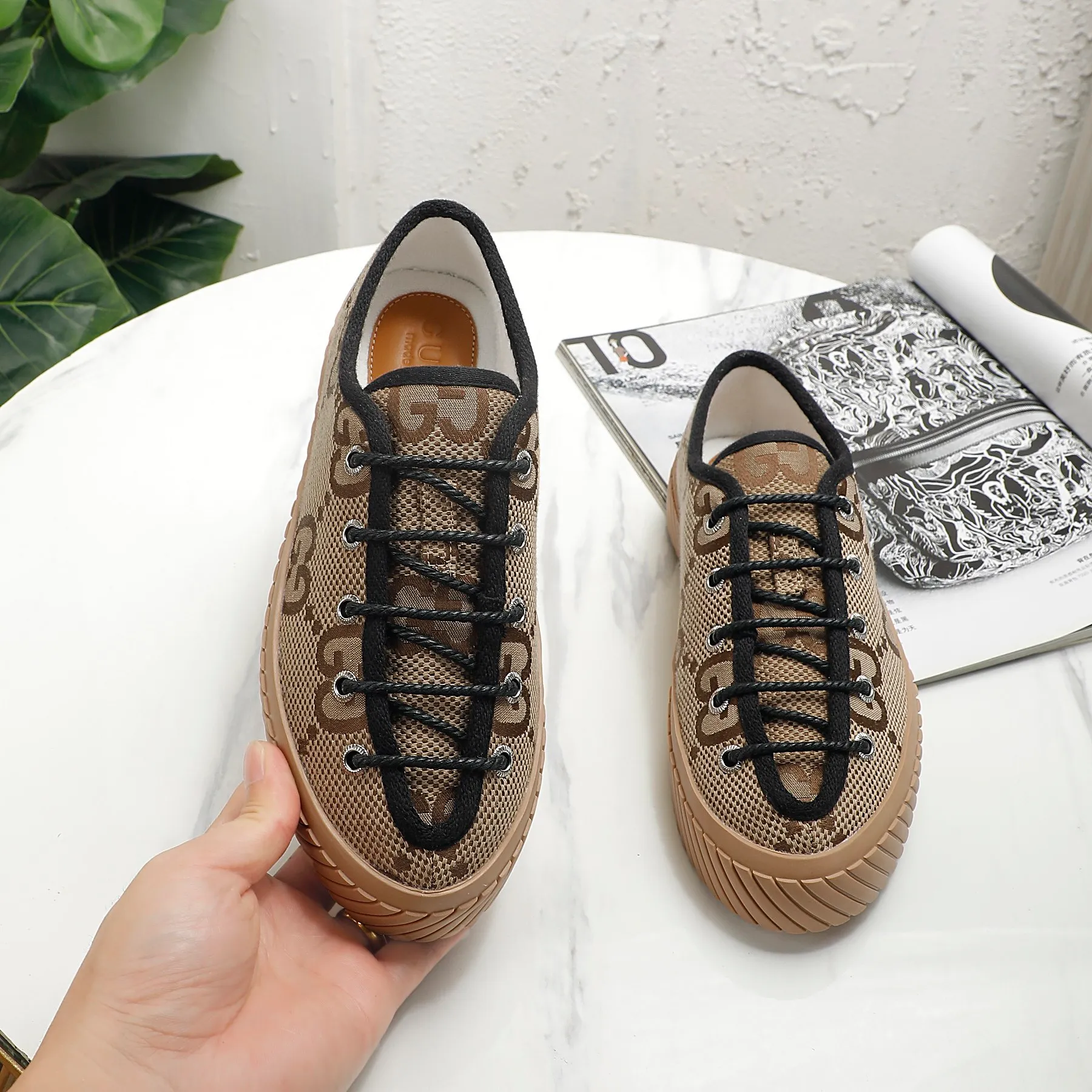 👟👟Ex-factory price 420👟👟 Men's size +10 GUCCI, couple style, other colors also available, you can also place an order with pictures